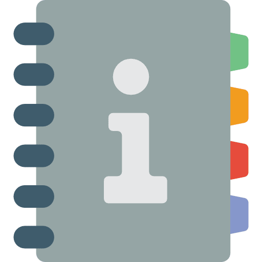 Agenda address book agenda business icon