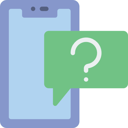 Smartphone technology smartphone question icon