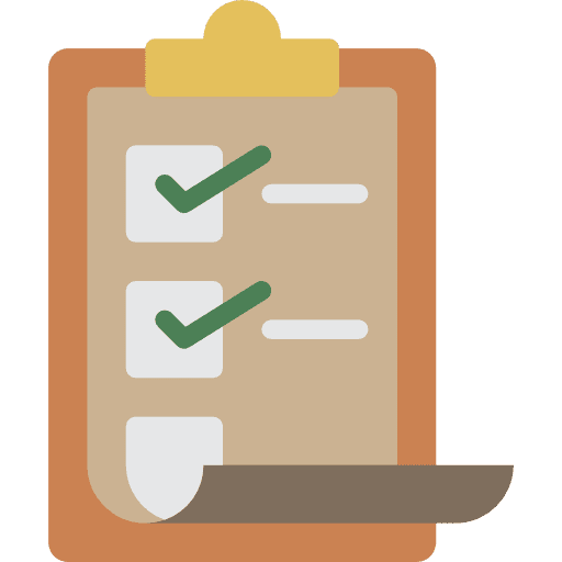 Clipboard education checking criteria icon