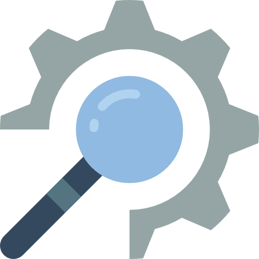 Search seo and web tools and utensils search icon
