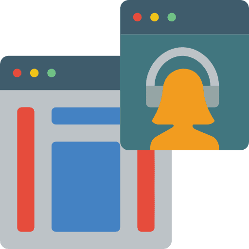 Chat ui web page chat icon