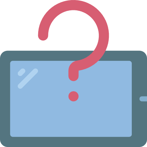 Tablet question tablet electronics icon