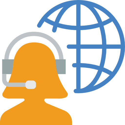 Telemarketer business microphone tie icon