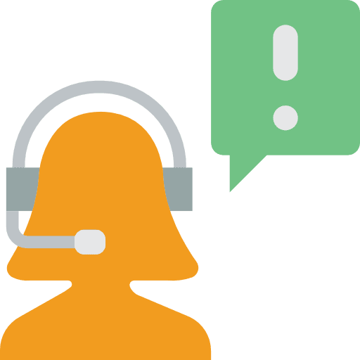 Telemarketer people call customer service icon