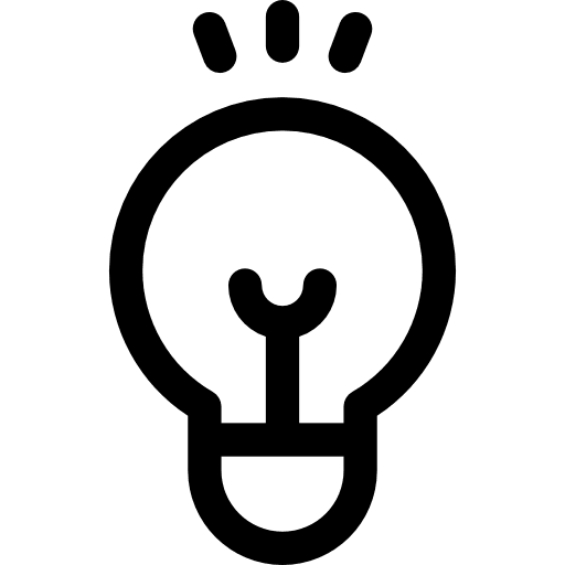 Solution idea seo and web think icon