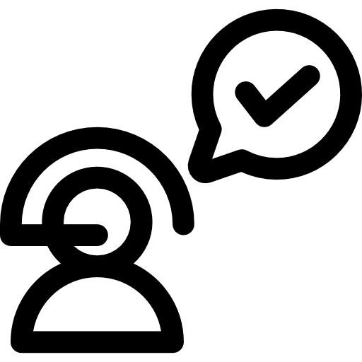 Customer service headphones professions and jobs telemarketer icon