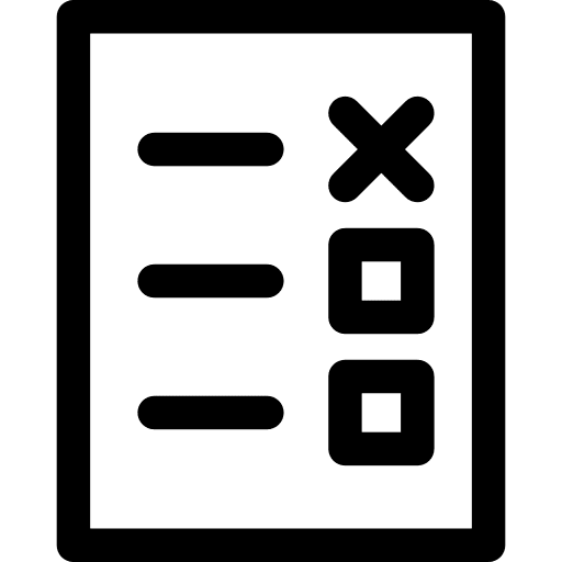 List checking education communication icon