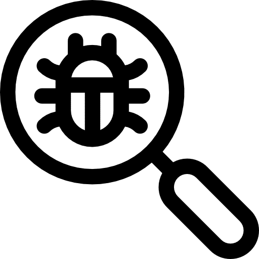 Virus search multimedia virus search search icon