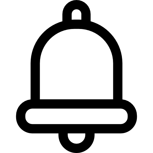 Bell tools and utensils alarm alert icon