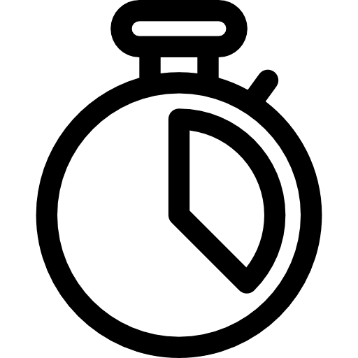 Chronometer wait time and date interface icon