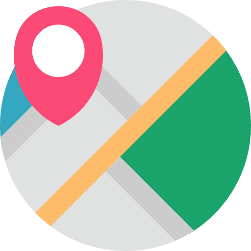 Map interface orientation maps and flags icon