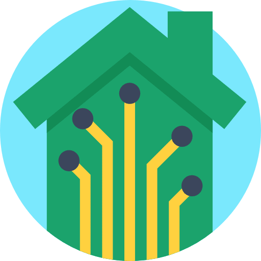 Smart house smart house architecture and city technological icon