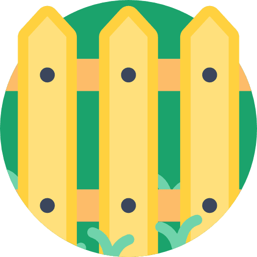 Fence buildings fence real estate icon