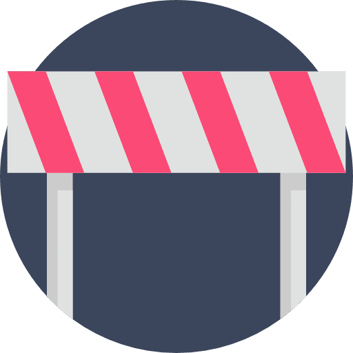 Fence construction and tools limits security icon