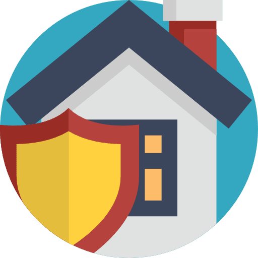 House real estate insurance protection icon