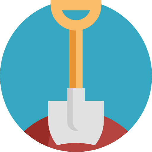 Shovel construction shovel gardening icon