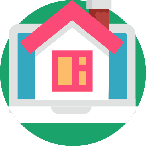 Laptop technology electronic real estate icon