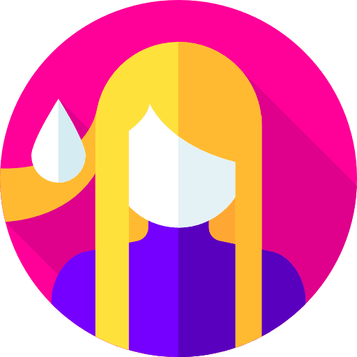 Dye hair salon female dye icon