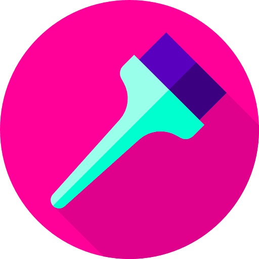Hair dye brush tincture brush beauty icon