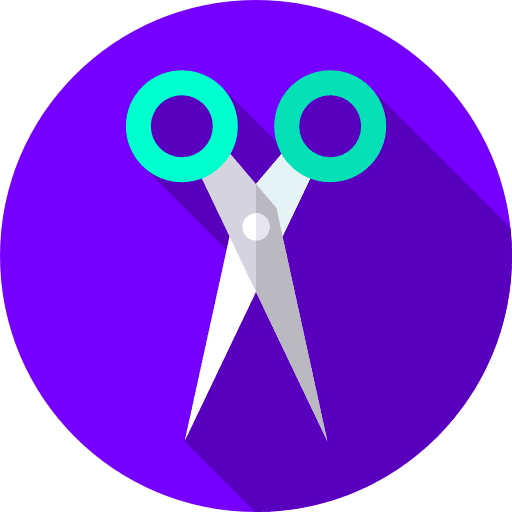 Scissors cut cutting hair salon icon