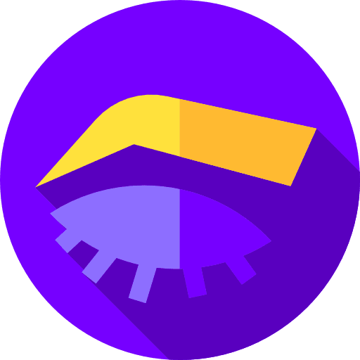 Eyebrow sink lipstick hair salon icon