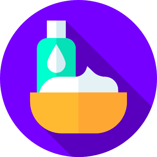 Foam beauty treatment sinks beauty icon