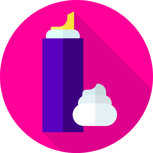 Foam hair salon foam hairdressing icon