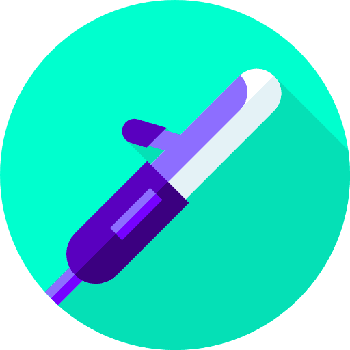 Hair curler beauty accesory curler icon