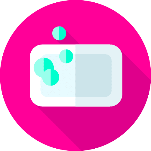 Soap bubbles beauty healthcare and medical icon