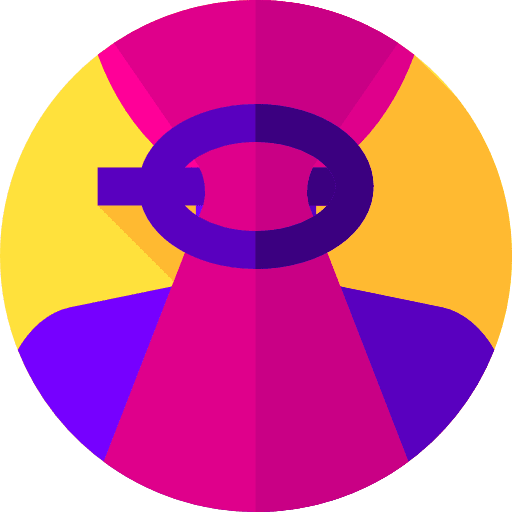 Ponytail beauty hair shapes icon