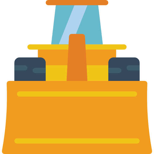 Digger transportation digger industry icon