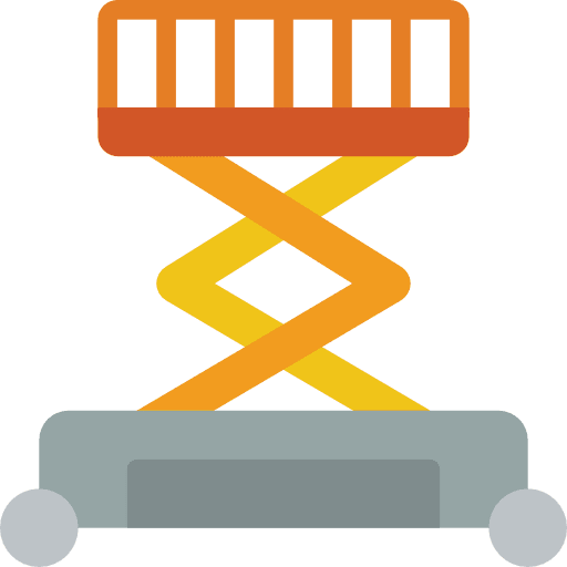 Elevator transport construction and tools lift icon