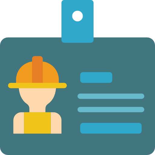 Id card id card identity worker icon