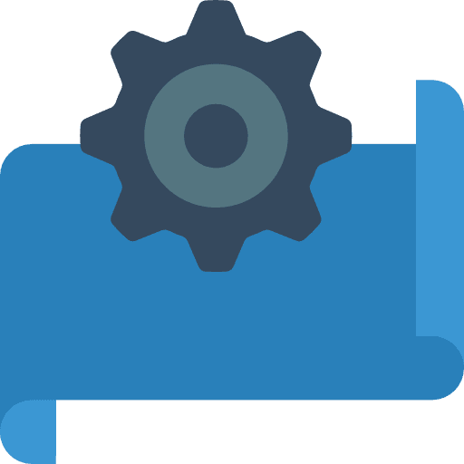 Planning construction and tools draft house design icon