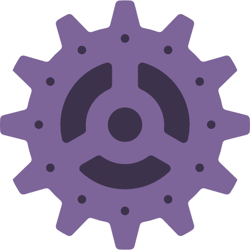 Cogwheel industry gear tools and utensils icon