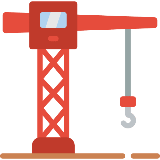 Crane crane industry construction and tools icon