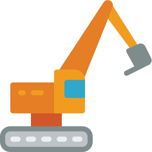 Excavator backhoe excavators excavator icon