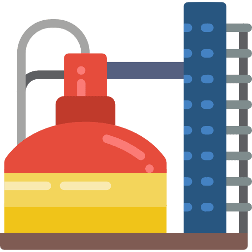 Factory contamination factory landscape icon