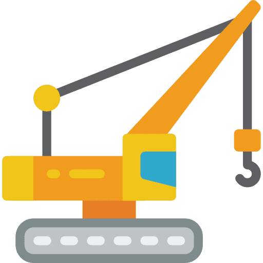 Crane industry lift hook icon