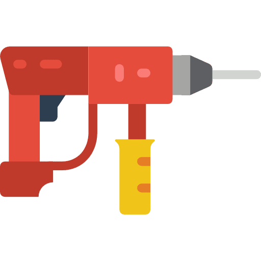 Drill industry technology drilling icon