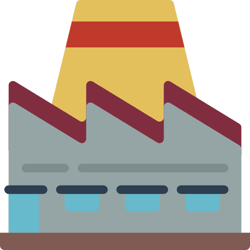 Factory industrial industry buildings icon