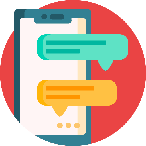 Chat messages mobile phone cellphone icon