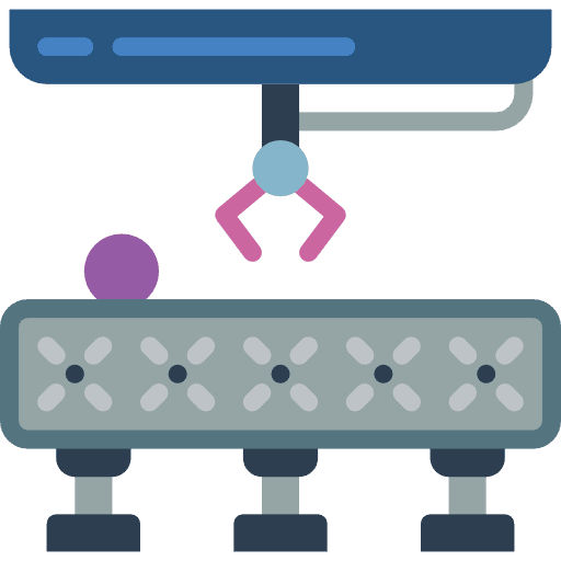 Conveyor industry factory technology icon