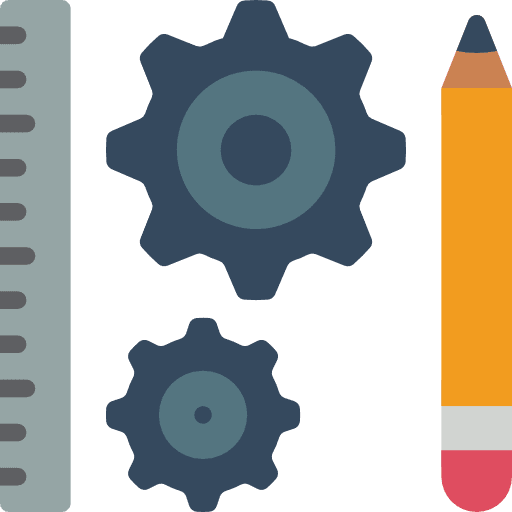 Tools set square art and design ruler icon