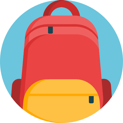 Backpack camping travel backpack icon