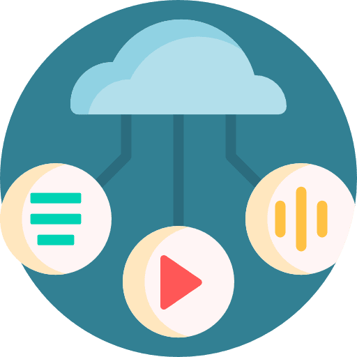 Cloud storage storage data networking icon