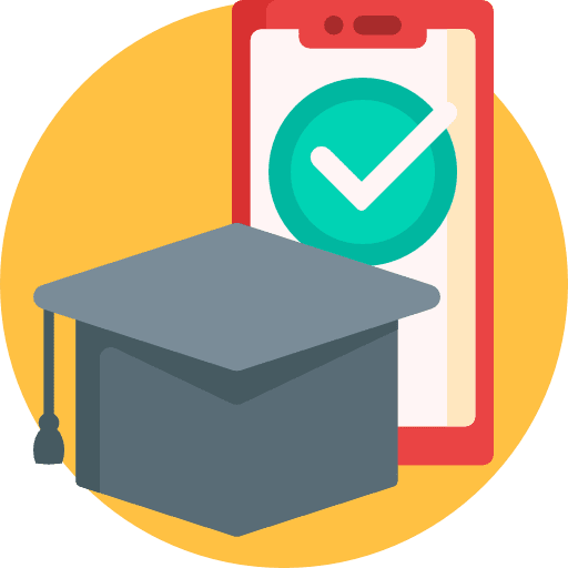 Graduation graduate mortarboard cap icon