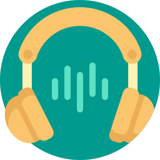 Headphones technology electronics sound icon