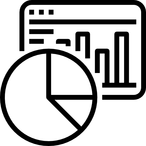 Admin pie chart settings business and finance icon