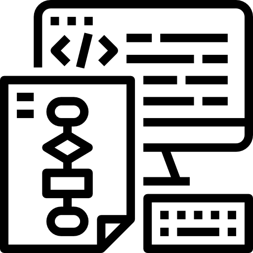 Coding algorithm interface browser icon